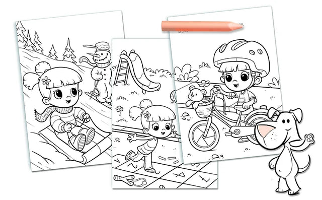 Free Four Seasons Coloring Book