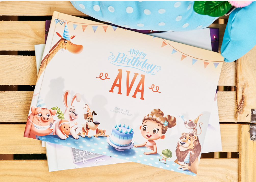 Personalized Happy Birthday book by Hooray Heroes.