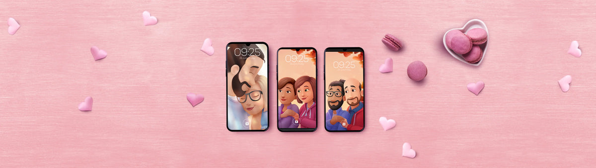 Surprise your boyfriend, husband, girlfriend, or wife with a FREE personalized mobile wallpaper!