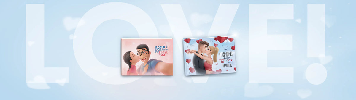 Every last word and brushstroke in these personalized bestselling love books was lovingly crafted to ensure your partner adores it.