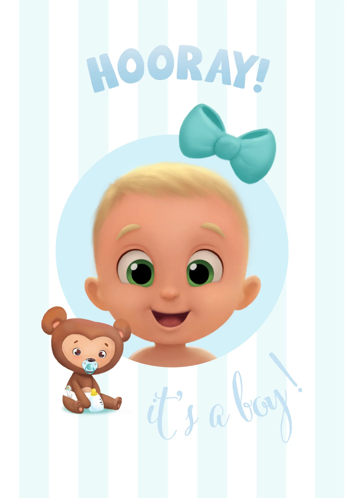 Girl Baby Shower Card