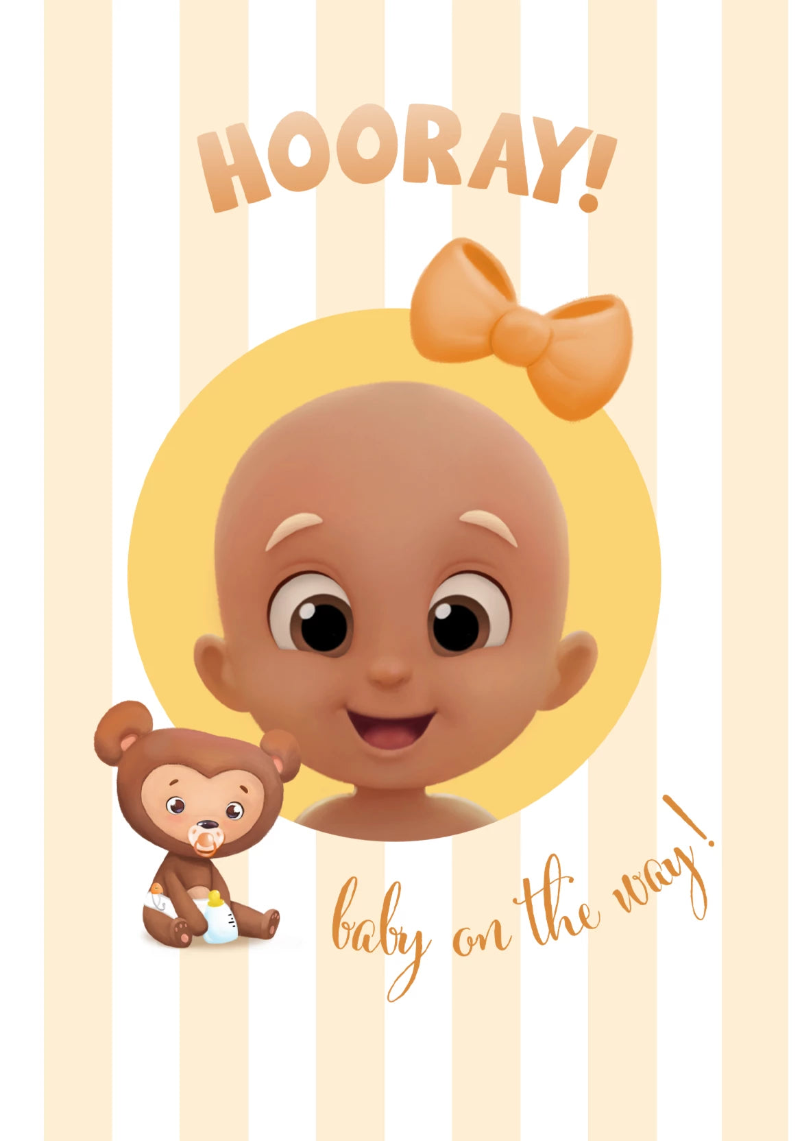 Girl Baby Shower Card