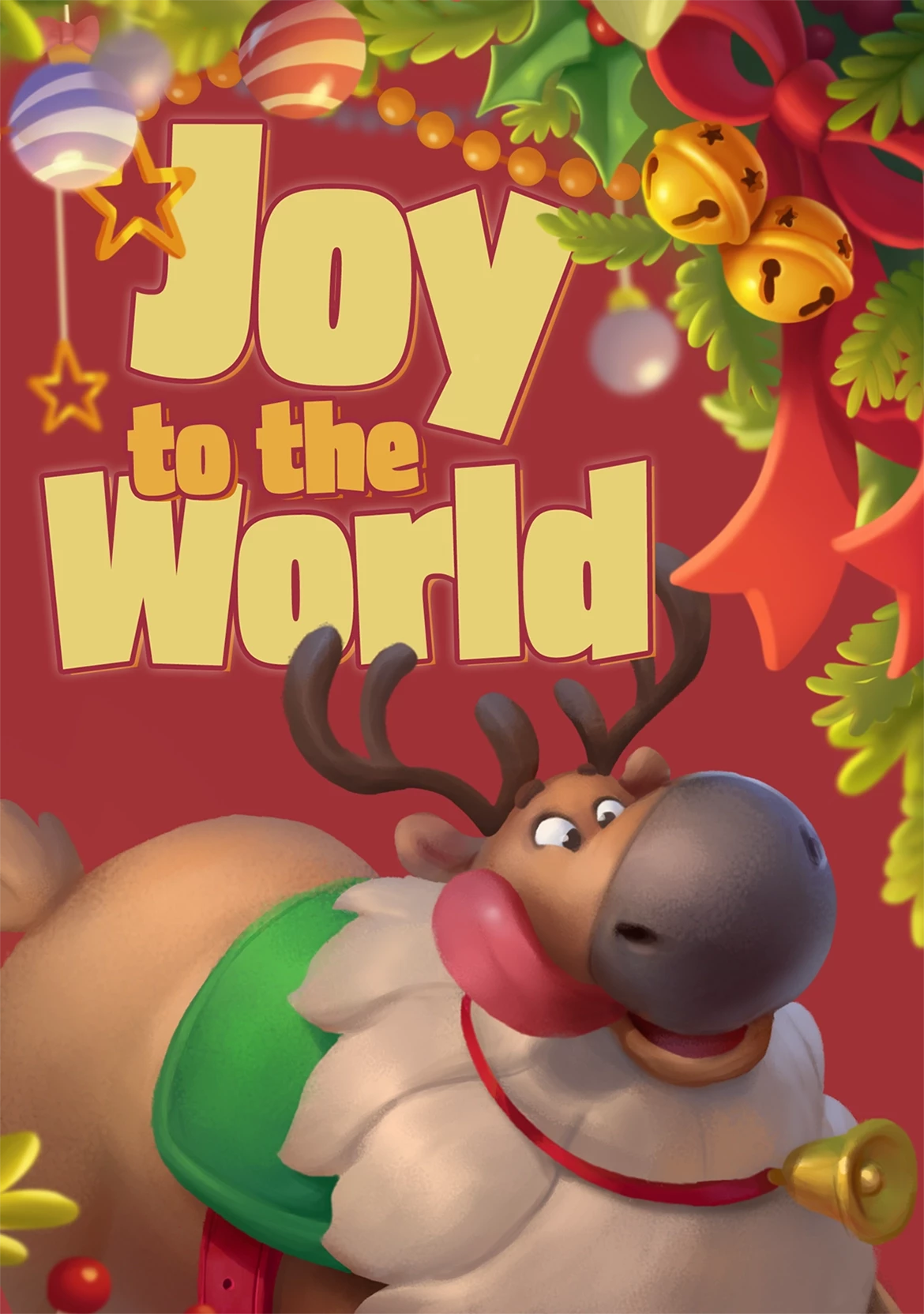 Reindeer Christmas Card