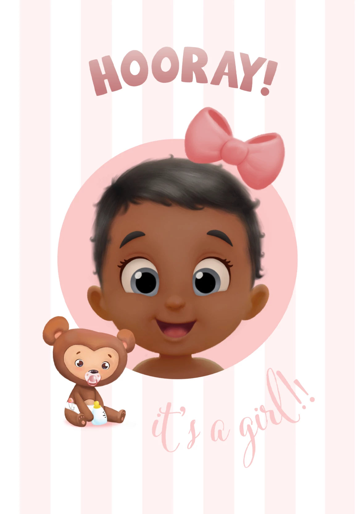 Girl Baby Shower Card