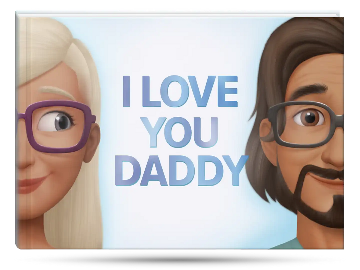 Cover of the personalized book I love you Dad