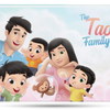 Family book with personalized illustrations available for three kids is the best Christmas gift.