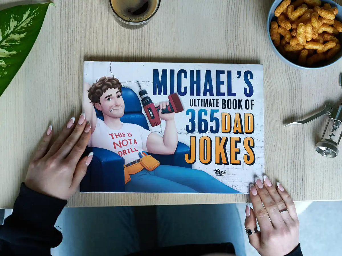Dad jokes books.