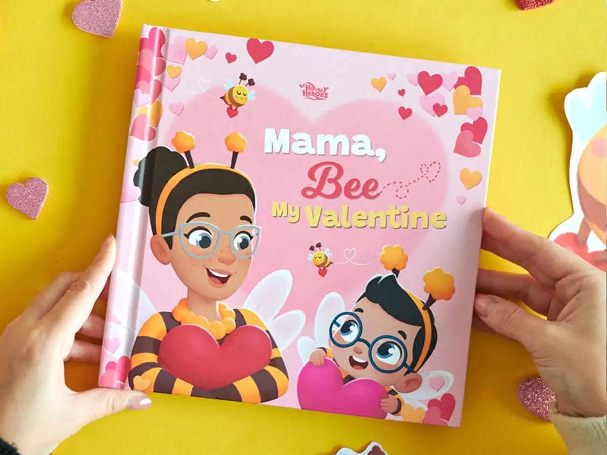 Sweet personalized book for Valentine's Day for mom from son.