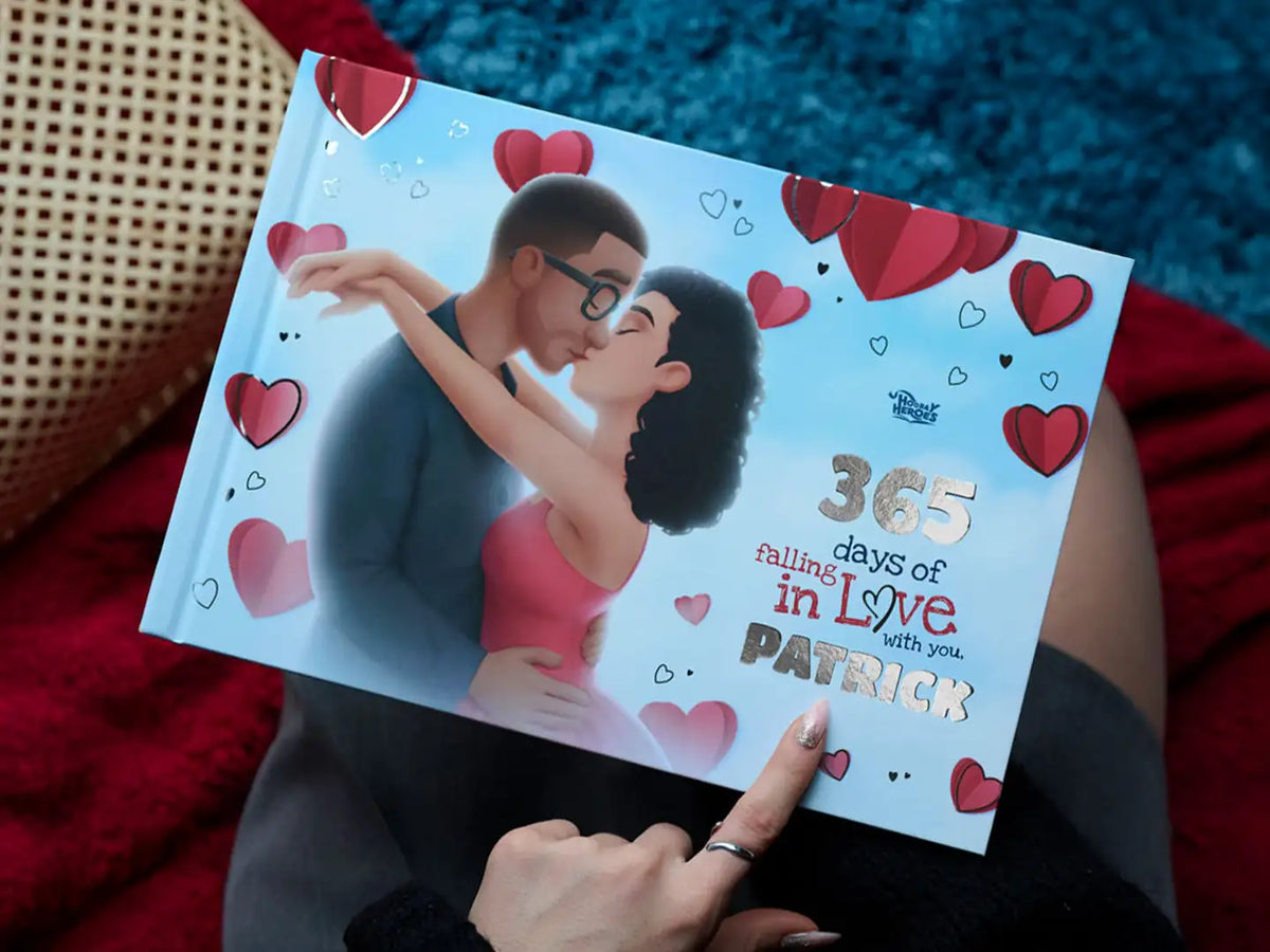 Surprise your husband or wife on Valentine’s Day with the Lovedays Premium Edition, featuring a shiny cover and extra love-filled stories.