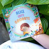 Cover of a personalized book about death offers a hopeful story of how no goodbye is ever truly the end.