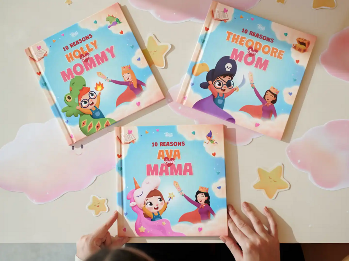 New personalized book just for mom and her kid is a great gift for Mother's Day.