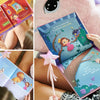 Beautiful illustrations of a personalized princess book from Hooray Heroes.