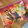 Vibrant illustration from personalized love picture book for couples which is also the best gift for partner.
