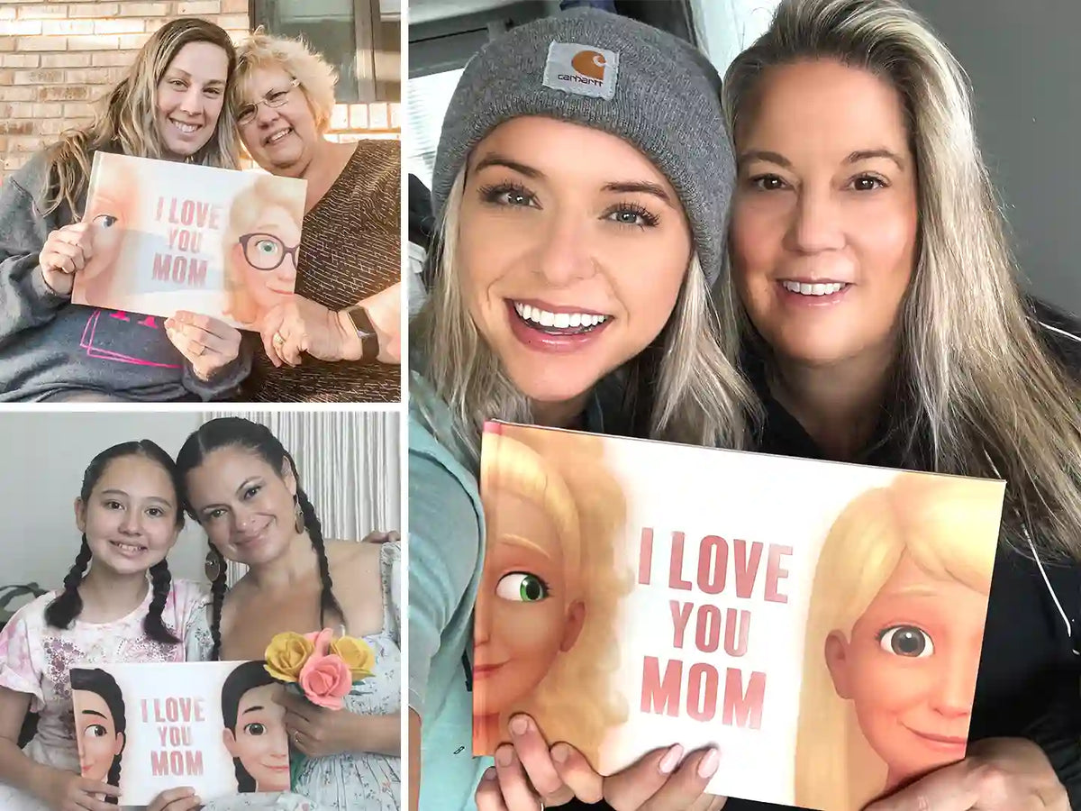 Moms and daughters are happy with their custom book, which is a great gift for a mom.