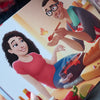 Fun illustration about cooking from our new personalized book for couples Premium Edition makes a luxurious Christmas or birthday gift with its stunning shiny cover and extra stories.