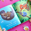 Colorful illustrations and cute Valentine's day rhymes from the customized storybook for kids and parents.
