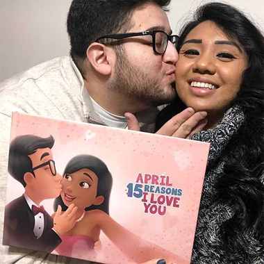 With Hooray Heroes' custom love book, you will have the best gift for Valentine's day.