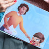 A custom illustration of dad and kid in our new personalized storybook for dads which is a great gift for Father's Day.
