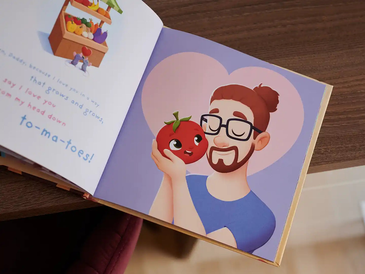 Cute illustrations and fun poems from this cute daddy son Valentine's Day book.