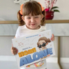Jessica loves her new custom Jessica is home alone book.