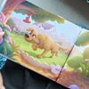 Illustrated garden scene from a personalized memorial dog book by Hooray Heroes, showing a happy pup in a cherished memory.