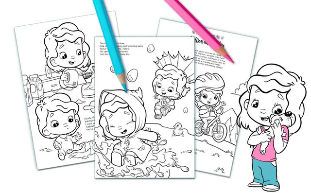 Free Coloring Book for Siblings