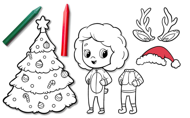 Free Custom Xmas Coloring Pages
