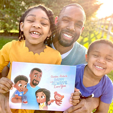 Emotional gift for daddy, a personalized book for any occasion. 