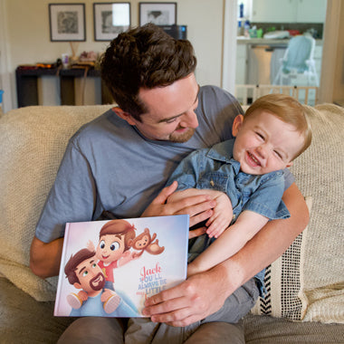 Emotional gift for daddy, a personalized book for any occasion. 