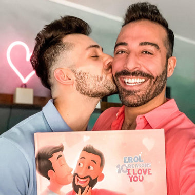 Your boyfriend will love his premium edition of the best LGBT personalized love book from Hooray Heroes.