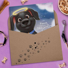 Paw Prints Dog Book Gift Wrap