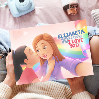 With its rainbow cover, the LGBT personalized love book from Hooray Heroes is a perfect gift during the pride month.