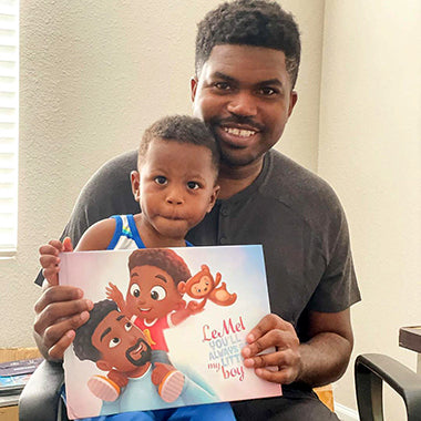 Emotional gift for daddy, a personalized book for any occasion. 