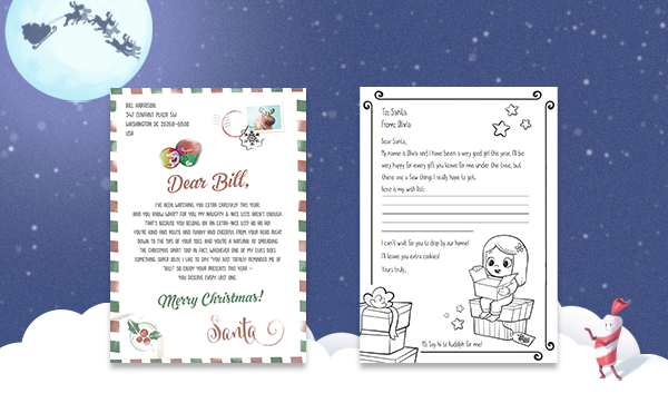Free Personalized Letter To and From Santa
