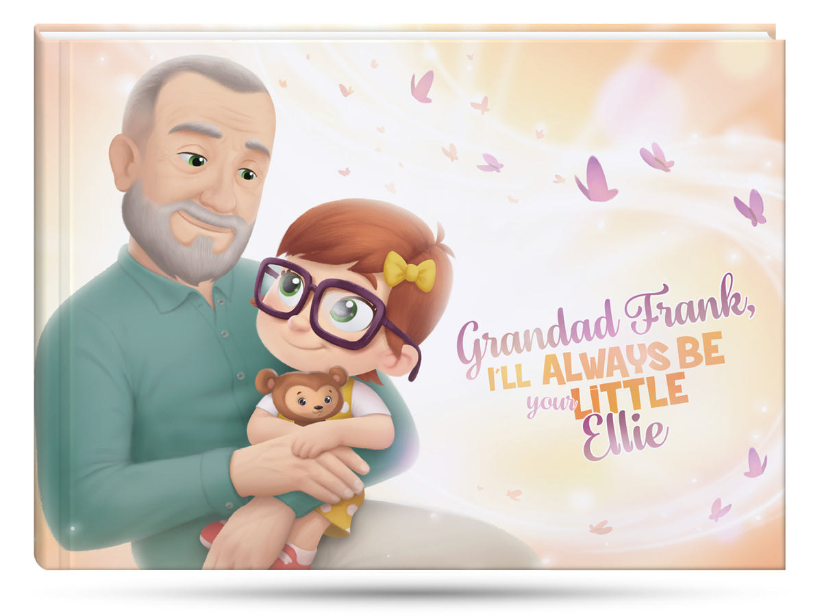 Unique, DIY Father's Day present for Grandpa, a personalized storybook for grandad and grandchild.