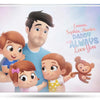 Emotional gift for daddy, a personalized book for any occasion. 