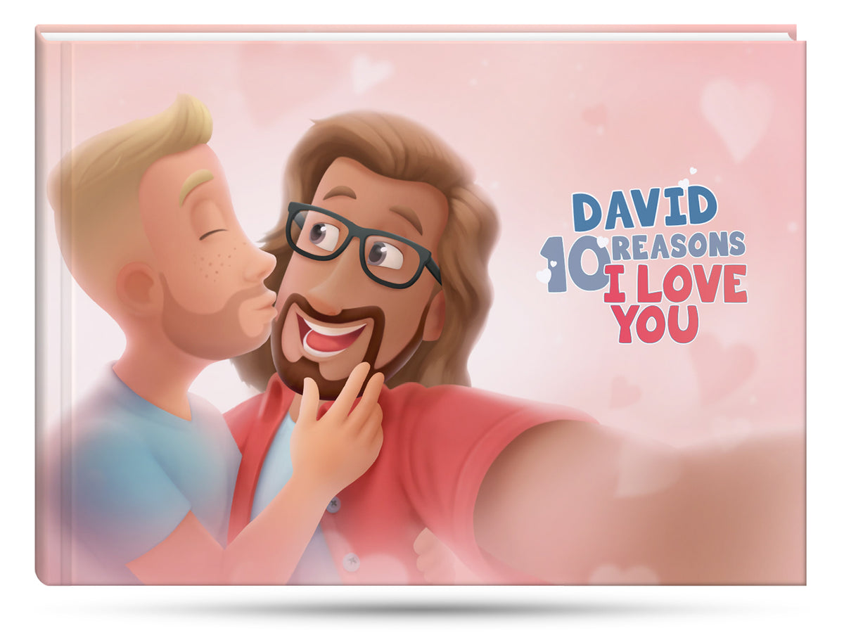 unique, DIY present for boyfriend or husband - a personalized lgbt love story book