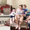Families with five kids are reading their personalized storybook made just for them.