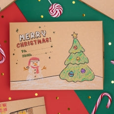 Christmas Coloring Gift Box