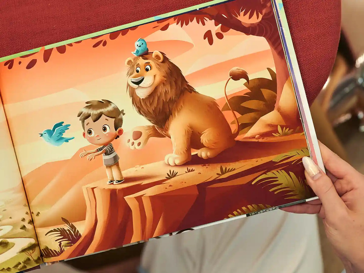 One of the illustrations of the personalized birthday book for kids sixth birthday.