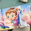 One of the illustrations of the personalized birthday book for kids 9th birthday.