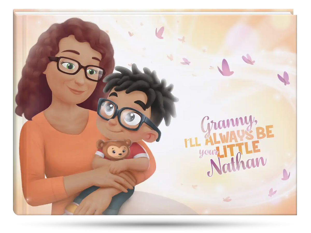 A personalized book for grandma from Hooray Heroes.
