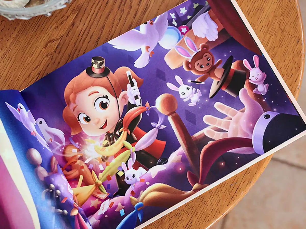 A cute illustration from a personalized book for grandpa.