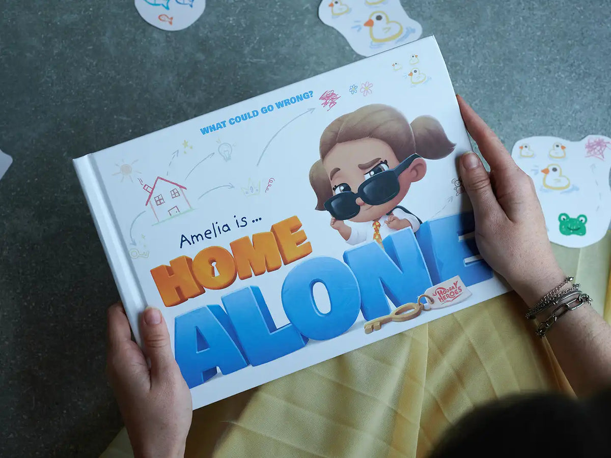 New fun book Amelia is home alone is fully personalized and full of funny stories.