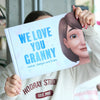 The cover of a new personalized Hooray Heroes book for grandma from her three grandkids.