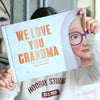 The cover of a new personalized Hooray Heroes book for grandma from her five grandkids.