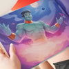 A colorful illustration from Hooray Heroes´ personalized book for friends.