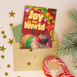 Reindeer Christmas Card