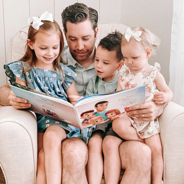Emotional gift for daddy, a personalized book for any occasion. 