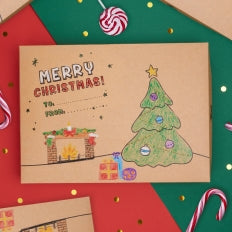 Christmas Coloring Gift Box